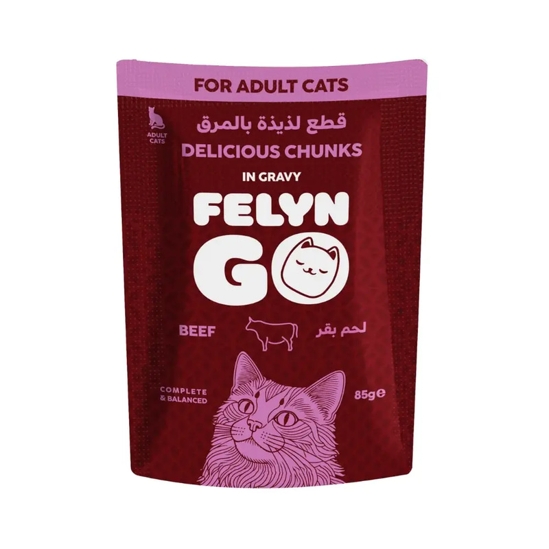 Felyn Go C&B Chunks in Gravy Beef Pouch 85g