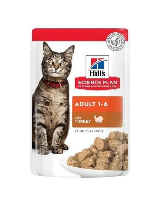 Hill's Science Plan Adult Wet Cat Food Turkey Pouches