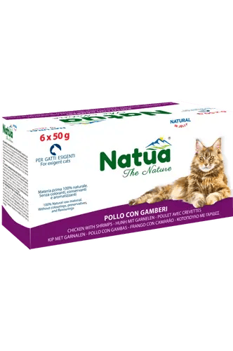 Chicken with Shrimp Wet Cat Food - Natwa 50g*6
