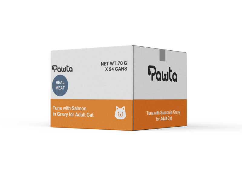 Pawta Complete & Balanced Tuna with Salmon in Gravy for Adult Cats 70g