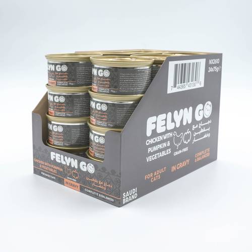 Felyn Go Cans Chicken with Pumpkin & Vegetables in Gravy 75g