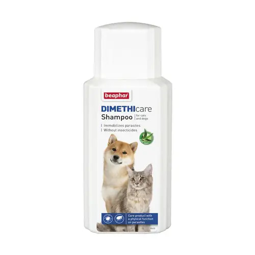Beaphar Demethicure Aloe Vera Shampoo for Mites and Fleas for Cats and Dogs, 200ml