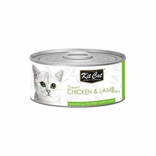 Chicken and lamb wet cat food - Kit Kat 80g