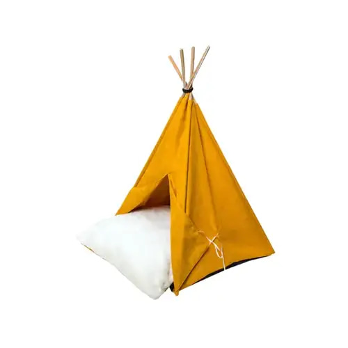 Villain Go Cupcake Tent-Shaped Bed for Cats and Dogs, Yellow