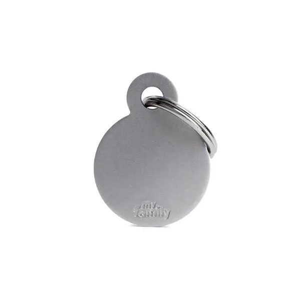 My Family Round Metal Collar for Cats and Dogs