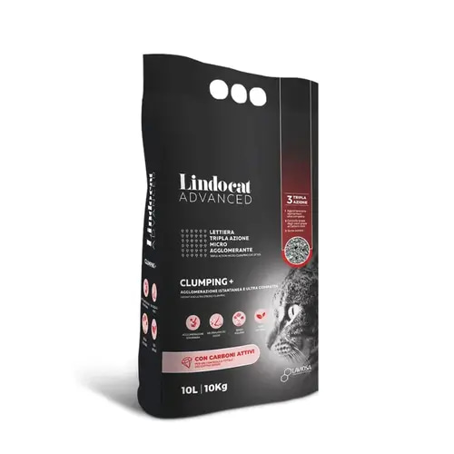 Lindo Cat Advanced Bentonite Sand with Carbon Granules 10L