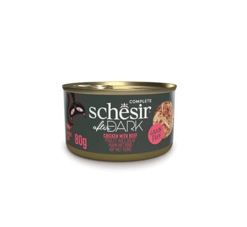 Cheezer After Dark Wet Cat Food, Chicken & Beef Flavor in Gravy, 80g