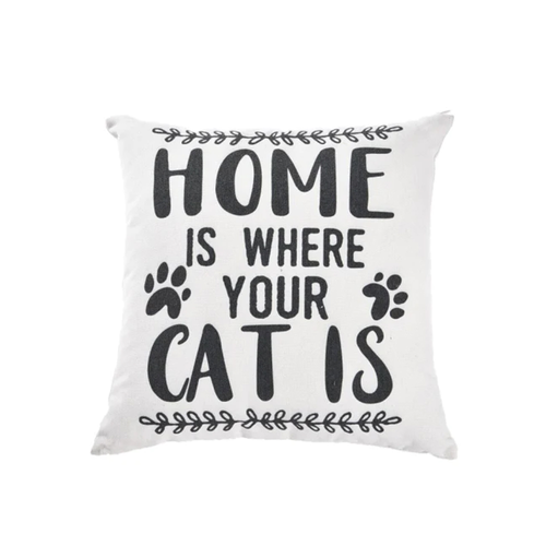 Feline Go Cat Bed Cat Text 40x40cm