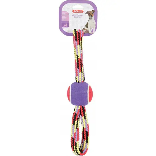 Zolux Dog Toy Ball with Rope 36cm
