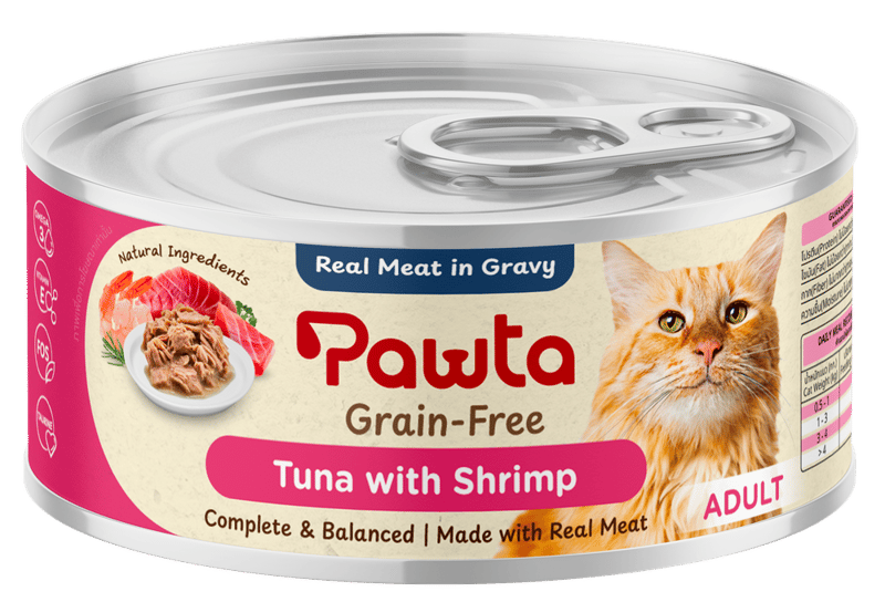 Pawta Complete & Balanced Tuna with Shrimp in Gravy for Adult Cats 70g