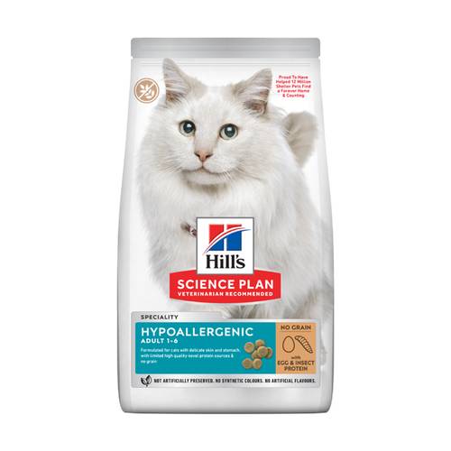 Hill's Science Plan Hypoallergenic Adult Cat Food No Grain Egg & Insect Protein