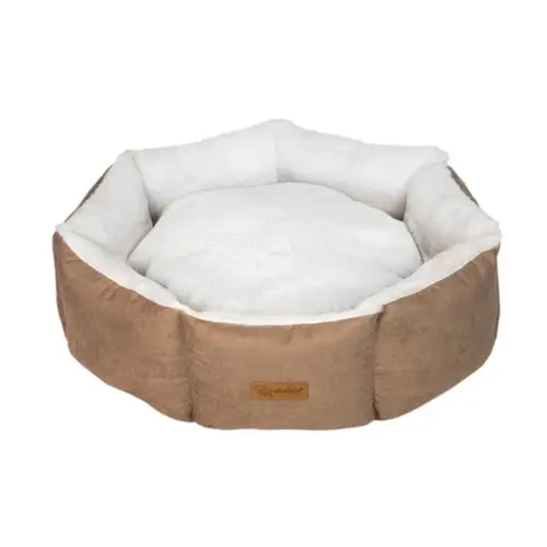 Villain Go Cupcake Round Bed for Cats and Dogs, Brown