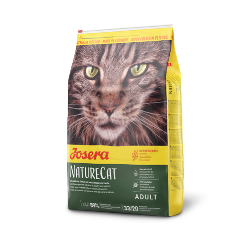 Salmon and poultry flavor dry food for adult cats - Josera Nature Cat