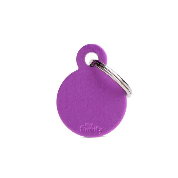 My Family Round Metal Collar for Cats and Dogs
