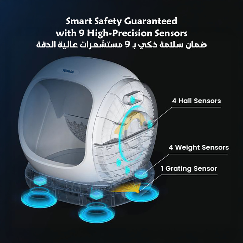 صندوق فضلات ذكي للقطط ــ فلاين قو