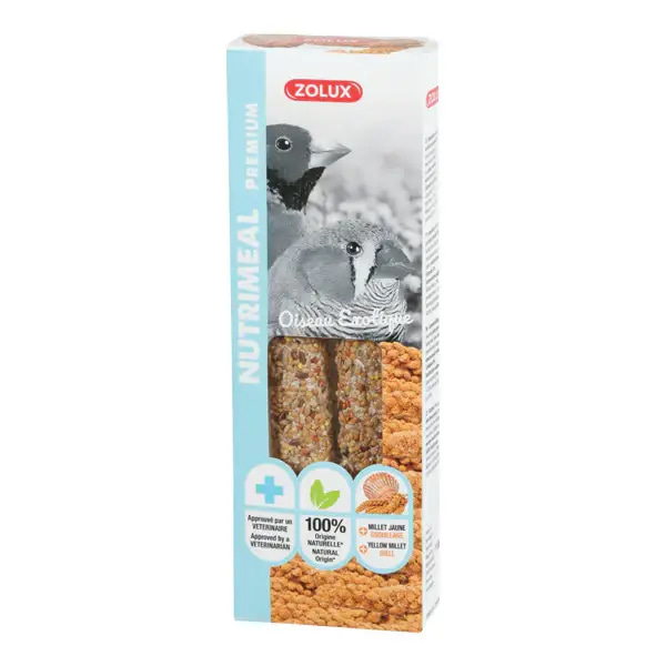 Zolux Nutrimel Premium Millet Stick Rare Bird Treats, 110g