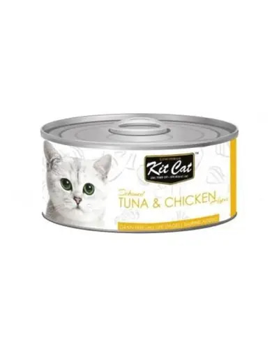 Tuna and Chicken Wet Cat Food - Kit Kat 80g