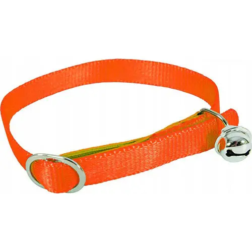 Zolux Nylon Cat Collar with Bell - Orange