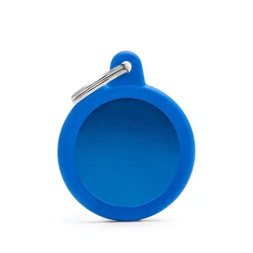 Blue circle-shaped pendant