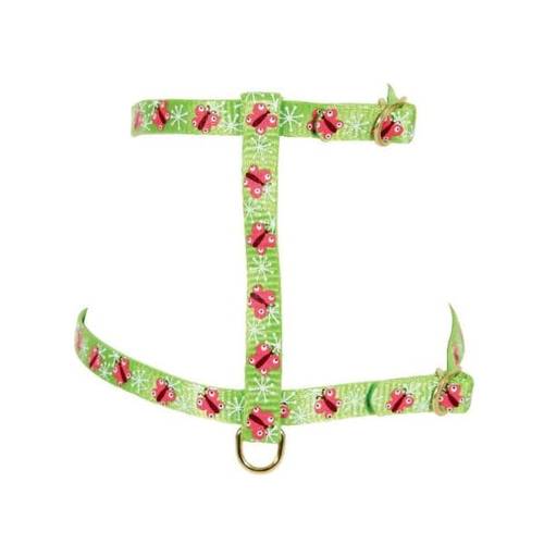 Zolux Nylon Cat Bra, Butterfly Design, 10mm, Green