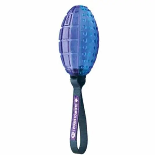 Gim Dog toy rugby ball rubber blue