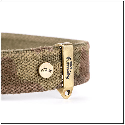 My Family West Green Nylon Collar