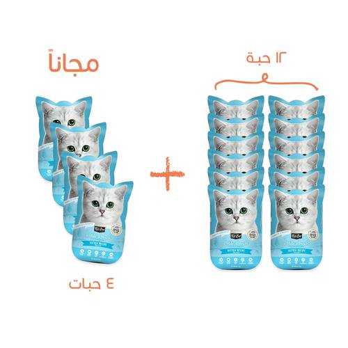 12 and 4 free Tuna Jelly Complete Wet Food for Kittens - Kit Kat 70g