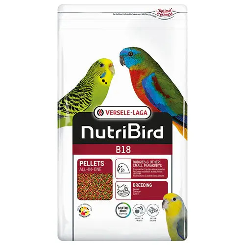 Versell Laga B18 Extruded Pellets Food for Parakeets and Small Parrots