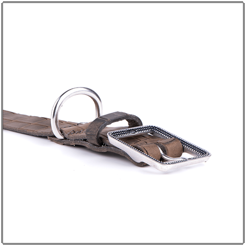My Family Tucson Grey Leather Collar