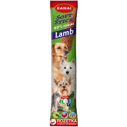 Sanal Soft Stick Dog Treat with vitamins Lamb Flavor 12g
