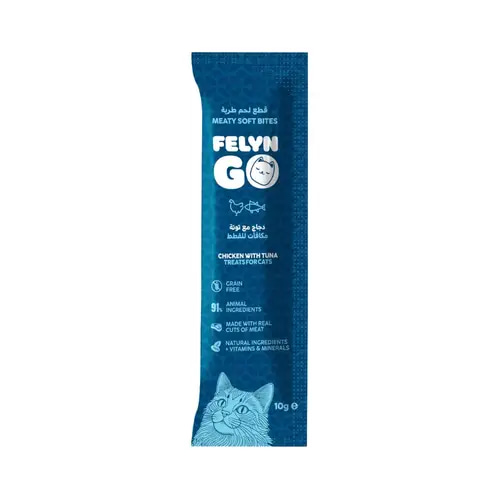 Felyn Go Soft Bites Chicken & Tuna Pouch 10g