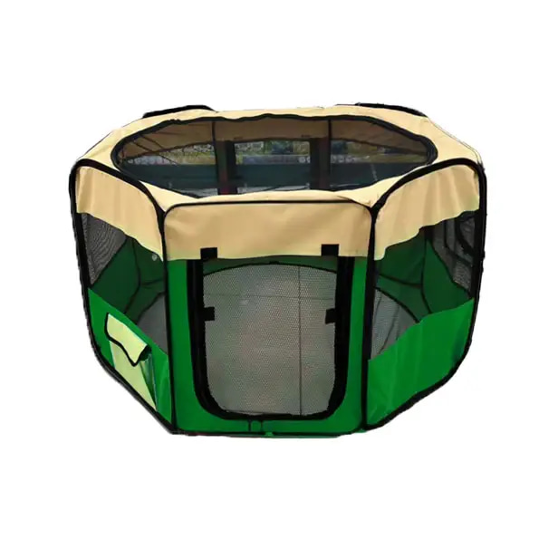 Cat Idea Foldable Pet Tent, Green