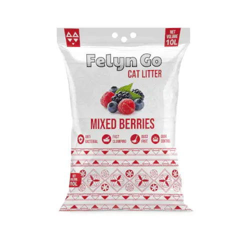 Fly Go High Clumping Bentonite Cat Litter, Raspberry & Strawberry Scent