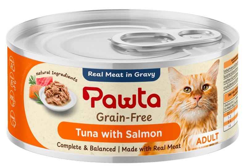 Pawta Complete & Balanced Tuna with Salmon in Gravy for Adult Cats 70g