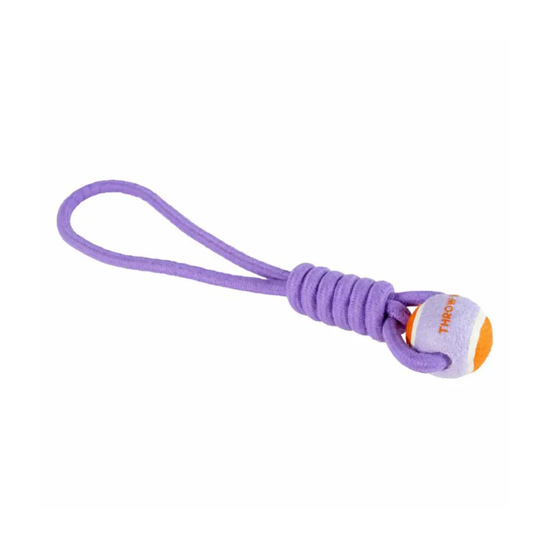 Coockoo Ball with Rope Loop Throw Me 6x45x6cm Purple & Orange