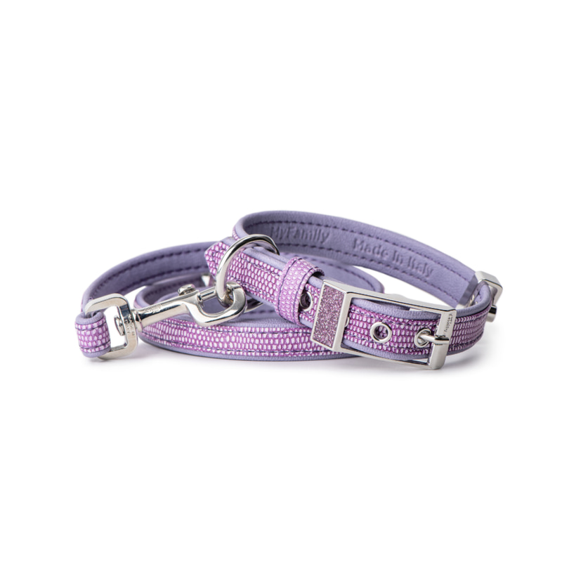 My Family Saint Tropez Black Leather Collar 22/26-1.2 cm