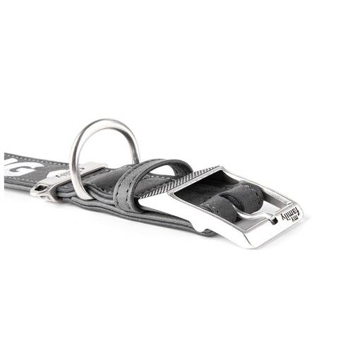 My Family Royal Leather Collar Gray