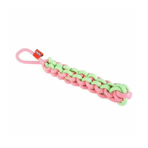 Coockoo Dog Toy Twisting Tugger 45x4,5x4,5cm Green & Pink