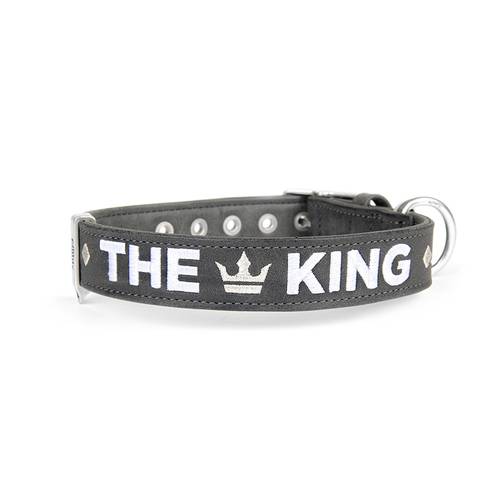 My Family Royal Leather Collar Gray