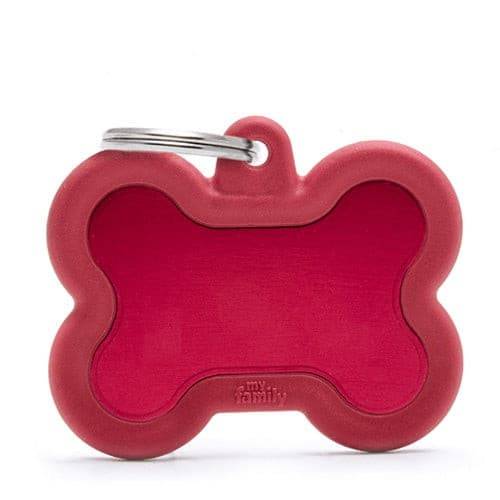 Small bone pendant - red