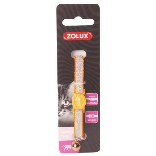 Zolux Glossy Collar, Orange Nylon