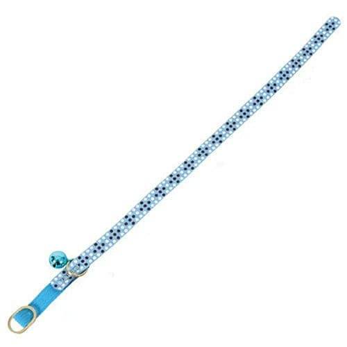 Zolux Spotted Nylon Cat Collar 30cm - Blue