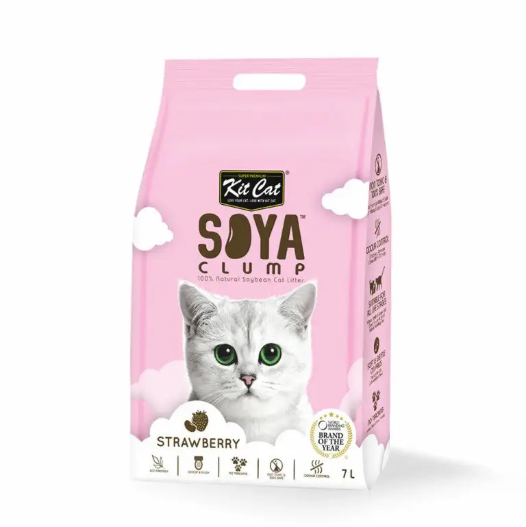 Kit Cat Soya Clump Soybean Litter Strawberry 7L