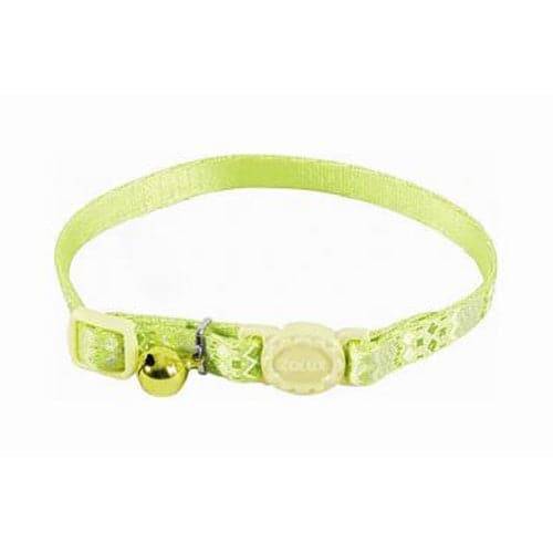 Zolux decorative collar, nylon, green color