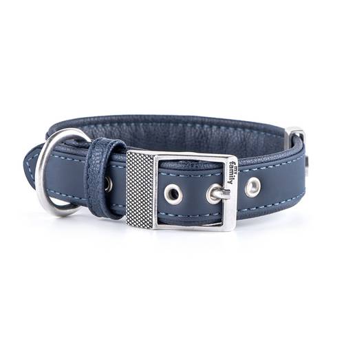 My Family Bilbao Blue Leather Collar