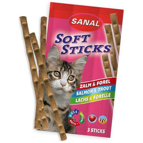 Sanal Salmon Treat sticks 3×15g