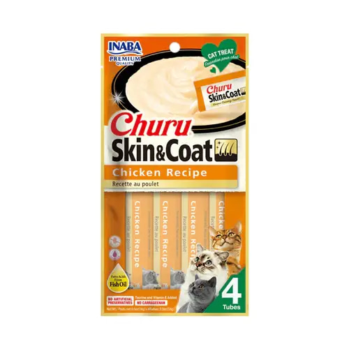 Ainapa Churu Chicken Skin & Fur Care Treats 4 x 14g