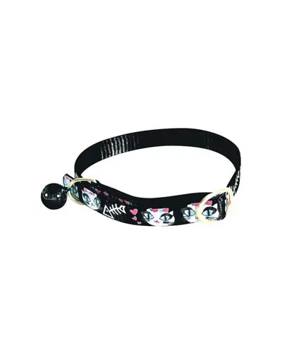 Zolux Nylon Collar Ladycat 30cm for Cats - Black