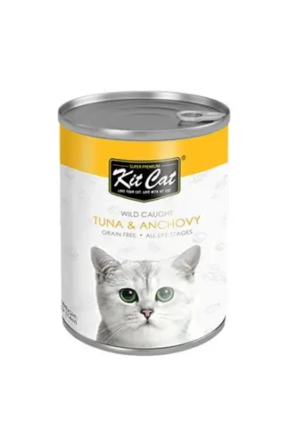 Tuna and Anchovy Wet Cat Food - Kit Kat 400g