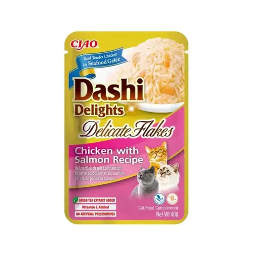 INABA Dashi Delight Delicate Flakes Chicken with Salmon 40g
